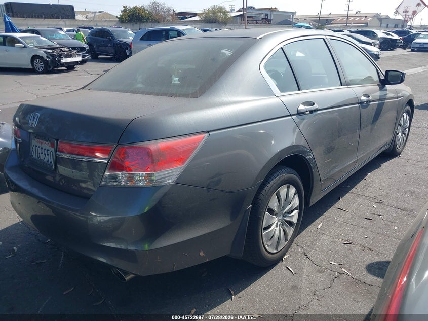 2012 Honda Accord VIN 1HGCP2F38CA049730 IAAI salvage auction — LEFT FRONT, Salvage Certificate (California), sold $1,750 on 2026-08-01 (photo 4)