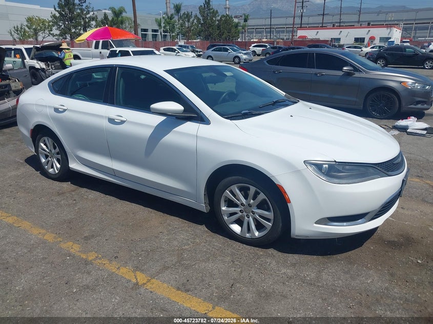 2015 Chrysler 200 VIN 1C3CCCABXFN574885 IAAI salvage auction — NORMAL WEAR, Clear - Dealer Only (California), sold $400 on 2026-08-21 (photo 1)