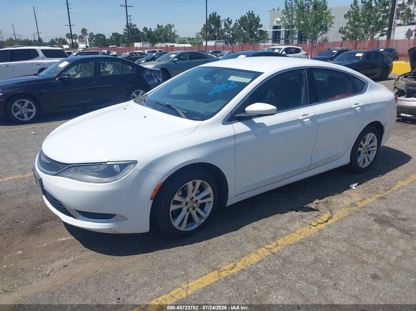 2015 Chrysler 200 VIN 1C3CCCABXFN574885 IAAI salvage auction — NORMAL WEAR, Clear - Dealer Only (California), sold $400 on 2026-08-21 (photo 2)