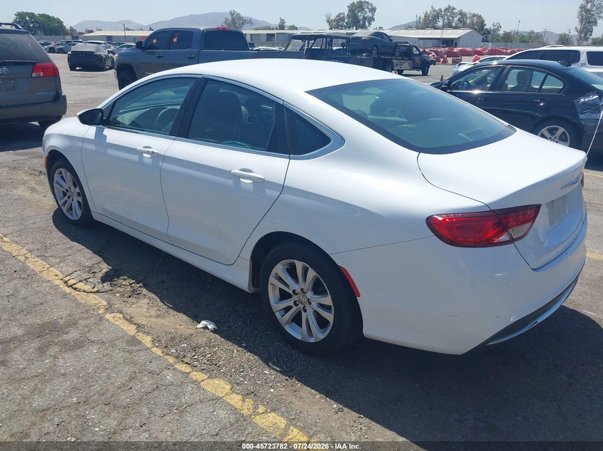 2015 Chrysler 200 VIN 1C3CCCABXFN574885 IAAI salvage auction — NORMAL WEAR, Clear - Dealer Only (California), sold $400 on 2026-08-21 (photo 3)