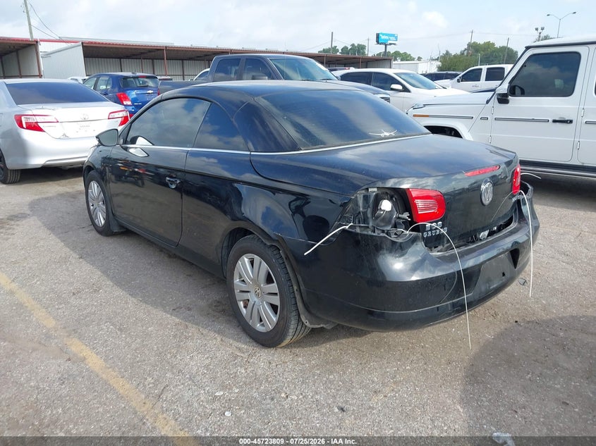 2009 Volkswagen Eos VIN WVWAA71F79V021103 IAAI salvage auction — REAR END, Salvage (Texas), sold $950 on 2026-08-07 (photo 3)