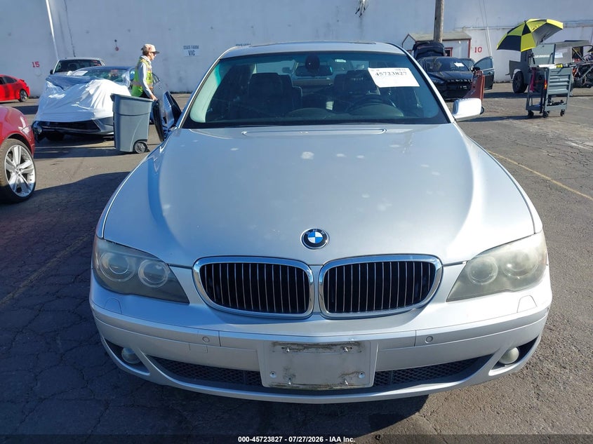 2007 BMW 7 series VIN WBAHN83577DT76771 IAAI salvage auction — NORMAL WEAR, Clear-Dealer Only (Oregon), sold $150 on 2026-07-30 (photo 6)