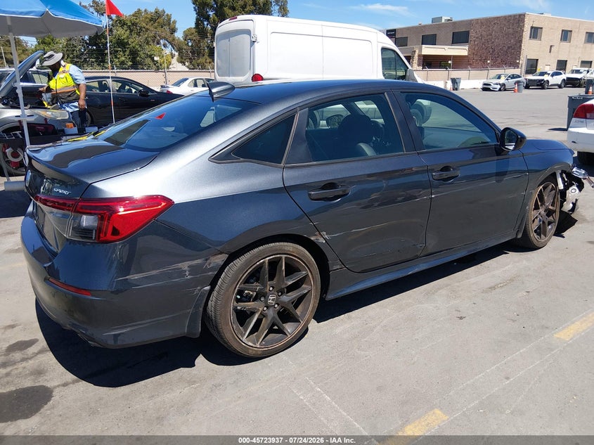 2024 Honda Civic VIN 2HGFE2F57RH540983 IAAI salvage auction — SIDE, Salvage Title, sold $6,300 on 2026-08-03 (photo 4)