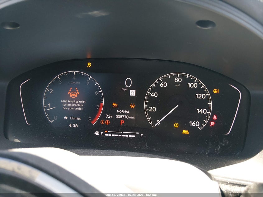 2024 Honda Civic VIN 2HGFE2F57RH540983 IAAI salvage auction — SIDE, Salvage Title, sold $6,300 on 2026-08-03 (photo 7)