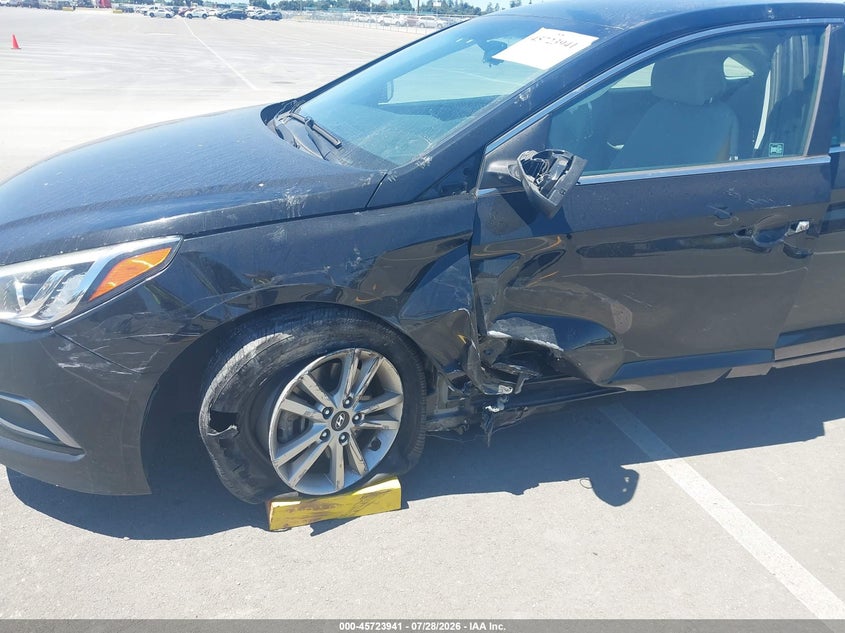 2016 Hyundai Sonata VIN 5NPE24AF1GH267879 IAAI salvage auction — LEFT FRONT, Wait Title, sold $775 on 2026-08-21 (photo 6)