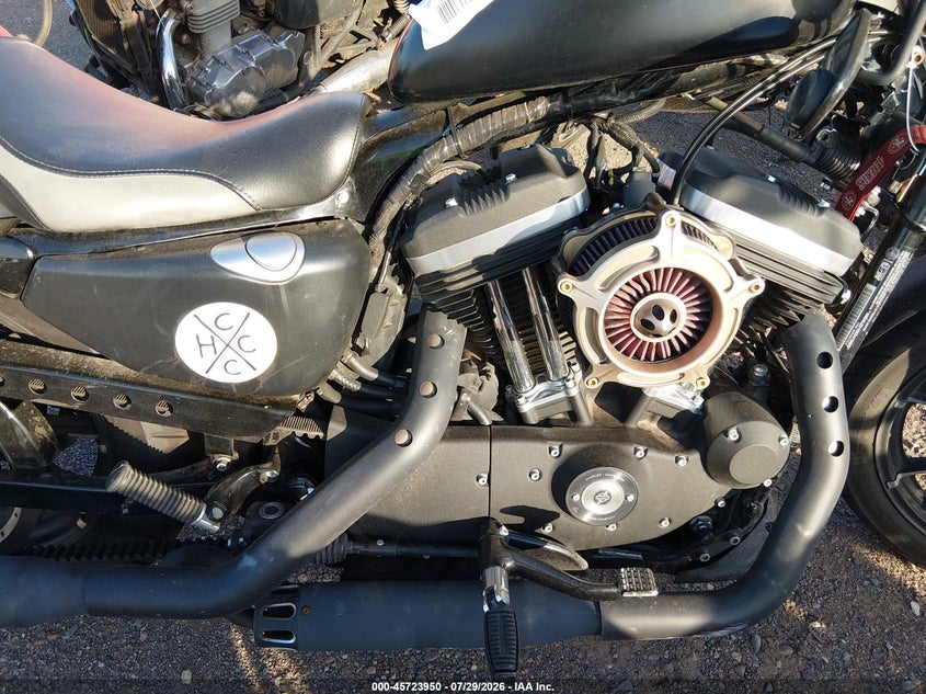2019 Harley-davidson Iron VIN 1HD4LE213KC419522 IAAI salvage auction — SIDE, Salvage Title, sold $25 on 2026-09-07 (photo 8)