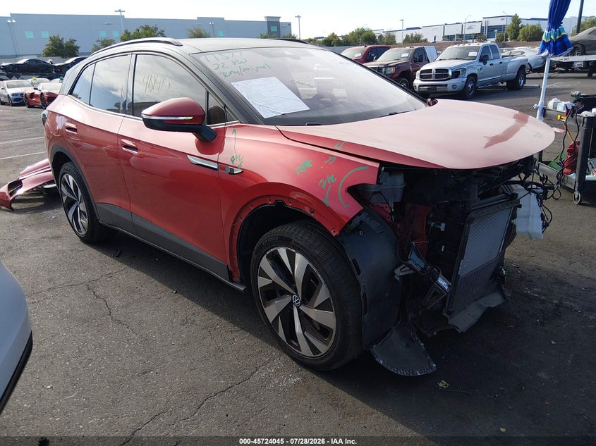 2022 Volkswagen Id.4 VIN WVGUNPE2XNP035760 IAAI salvage auction — LEFT FRONT, Salvage Title, sold $8,600 on 2026-09-04 (photo 1)
