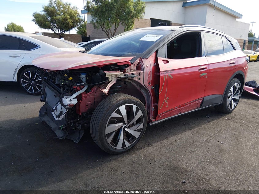 2022 Volkswagen Id.4 VIN WVGUNPE2XNP035760 IAAI salvage auction — LEFT FRONT, Salvage Title, sold $8,600 on 2026-09-04 (photo 2)