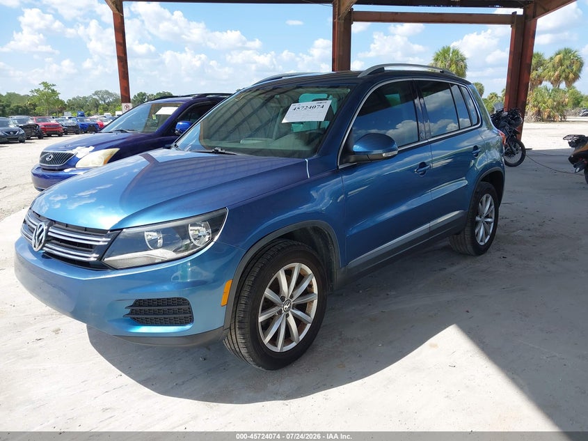 2017 Volkswagen Tiguan VIN WVGRV7AX2HW507841 IAAI salvage auction — NORMAL WEAR, Salvage Title, sold $3,050 on 2026-08-11 (photo 2)