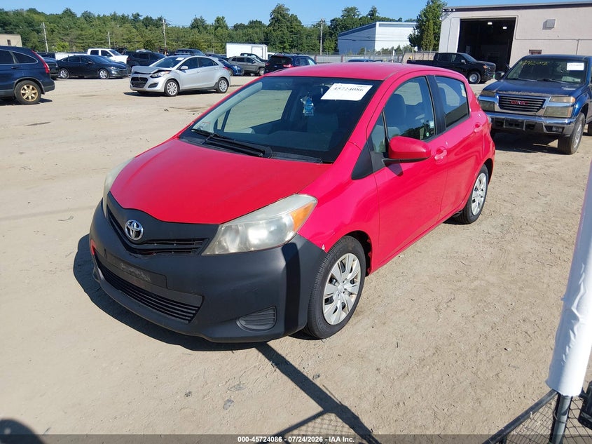 2014 Toyota Yaris VIN JTDKTUD38ED576298 IAAI salvage auction — NORMAL WEAR, Clear (Massachusetts), sold $25 on 2026-07-29 (photo 2)