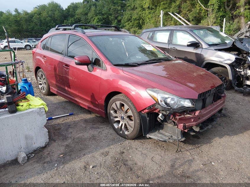 2015 Subaru Impreza VIN JF1GPAZ61FH236454 IAAI salvage auction — LEFT FRONT, Salvage Title, sold $1,000 on 2026-08-28 (photo 1)