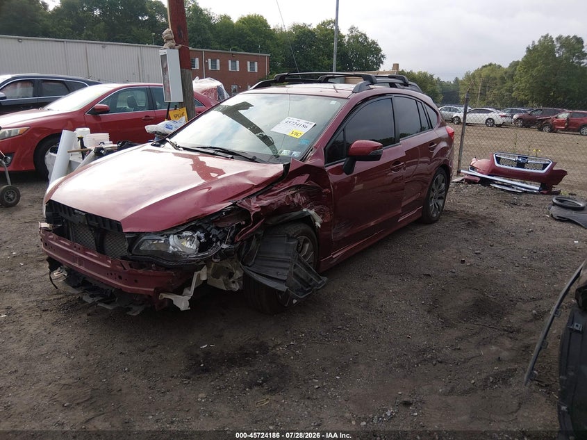 2015 Subaru Impreza VIN JF1GPAZ61FH236454 IAAI salvage auction — LEFT FRONT, Salvage Title, sold $1,000 on 2026-08-28 (photo 2)