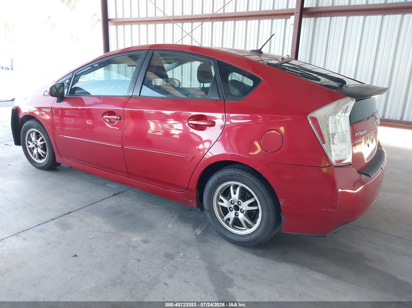 2011 Toyota Prius VIN JTDKN3DU3B0296434 IAAI salvage auction — NORMAL WEAR, Clear - Dealer Only (California), sold $775 on 2026-08-21 (photo 3)