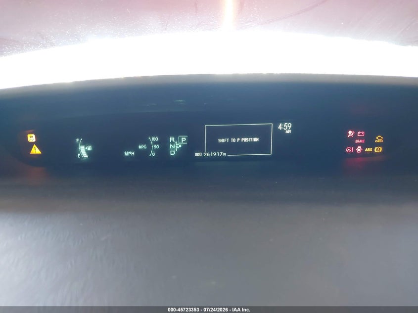 2011 Toyota Prius VIN JTDKN3DU3B0296434 IAAI salvage auction — NORMAL WEAR, Clear - Dealer Only (California), sold $775 on 2026-08-21 (photo 7)
