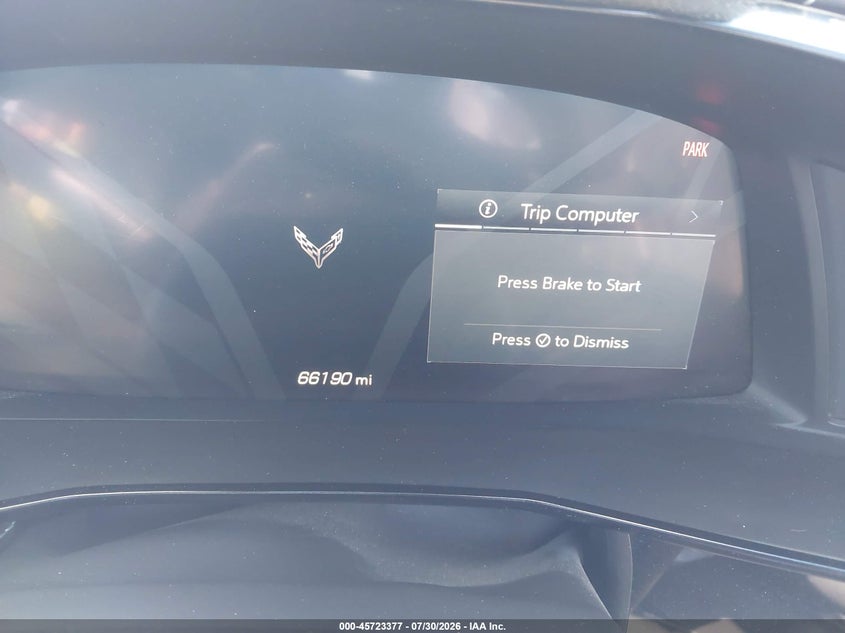 2020 Chevrolet Corvette VIN 1G1Y62D46L5117527 IAAI salvage auction — FRONT END, Salvage Title, sold $24,300 on 2026-09-08 (photo 7)
