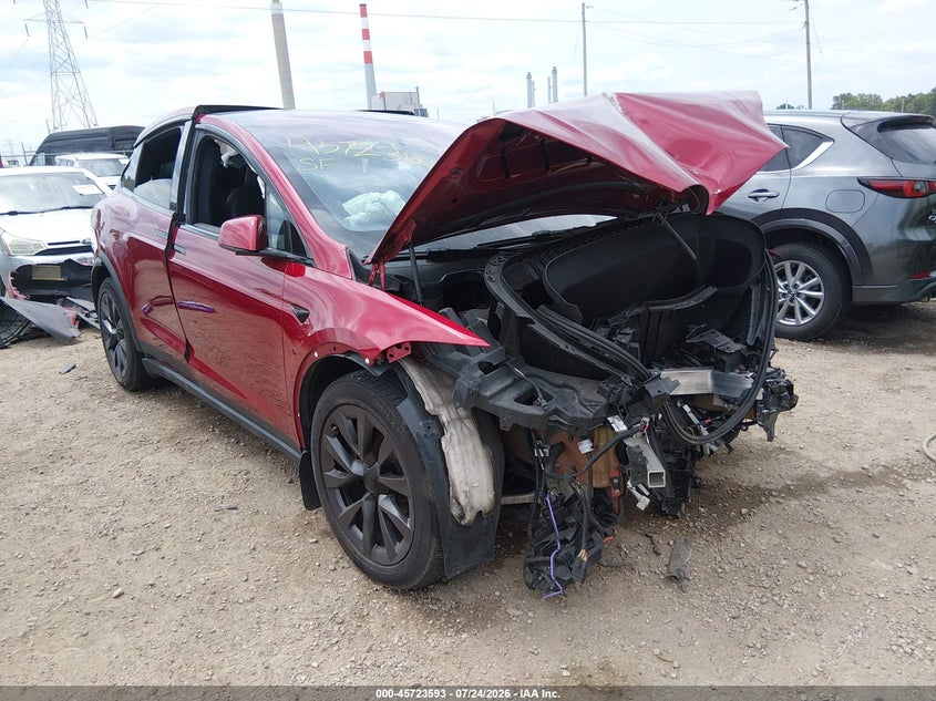 2023 Tesla Model x VIN 7SAXCBE51PF421195 — IAAI salvage auction photo