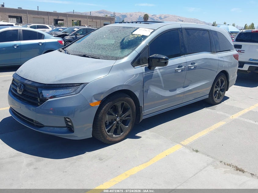 2023 Honda Odyssey VIN 5FNRL6H78PB004196 IAAI salvage auction — LEFT SIDE, Wait Title, sold $17,000 on 2026-08-03 (photo 2)