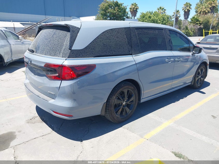 2023 Honda Odyssey VIN 5FNRL6H78PB004196 IAAI salvage auction — LEFT SIDE, Wait Title, sold $17,000 on 2026-08-03 (photo 4)