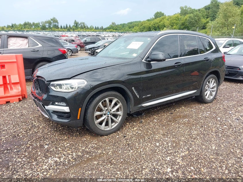 2018 BMW X3 VIN 5UXTR9C51JLC80401 IAAI salvage auction — FRONT END, Salvage (Illinois), sold $9,500 on 2026-08-29 (photo 2)