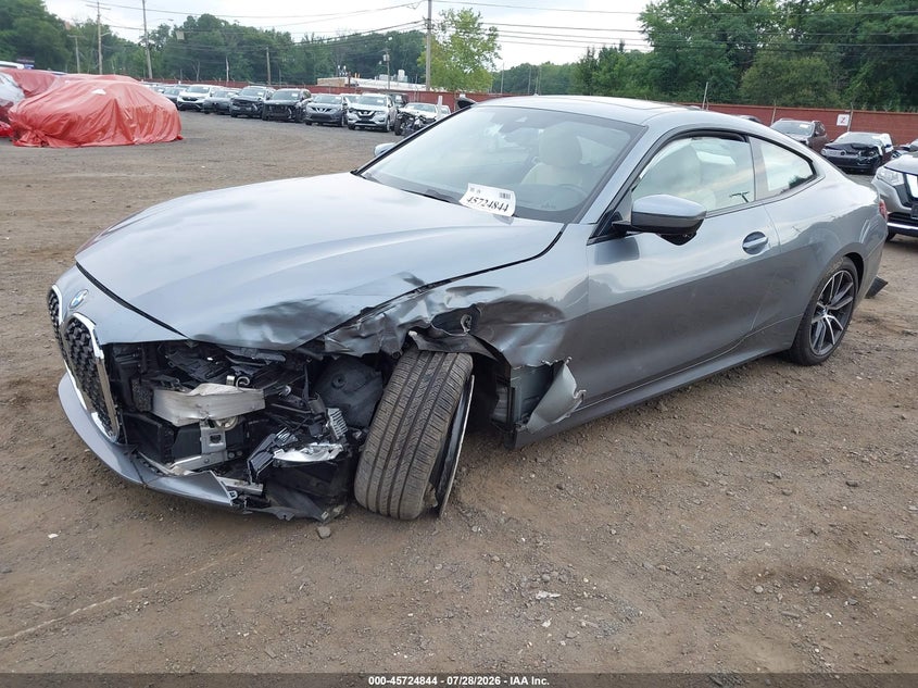 2021 BMW 4er VIN WBA73AP02MCG01674 IAAI salvage auction — FRONT END, Salvage (Idaho), sold $9,100 on 2026-08-19 (photo 2)