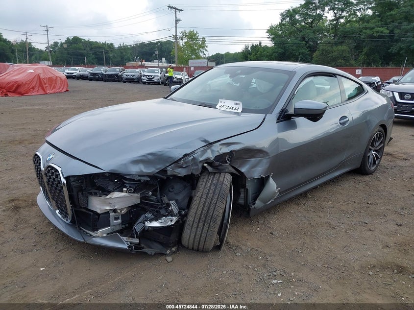 2021 BMW 4er VIN WBA73AP02MCG01674 IAAI salvage auction — FRONT END, Salvage (Idaho), sold $9,100 on 2026-08-19 (photo 6)