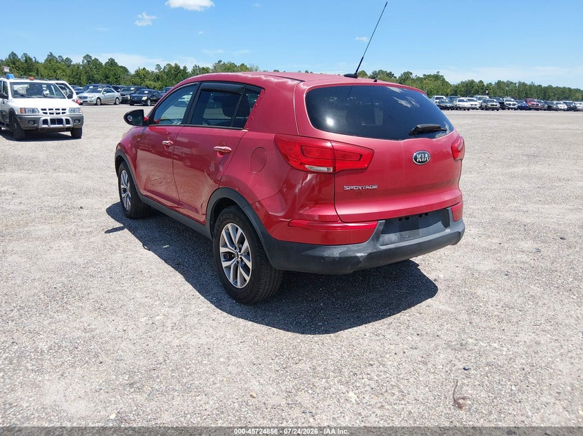 2015 Kia Sportage VIN KNDPB3AC8F7763242 IAAI salvage auction — FRONT END, Clear (Indiana), sold $1,000 on 2026-07-28 (photo 3)