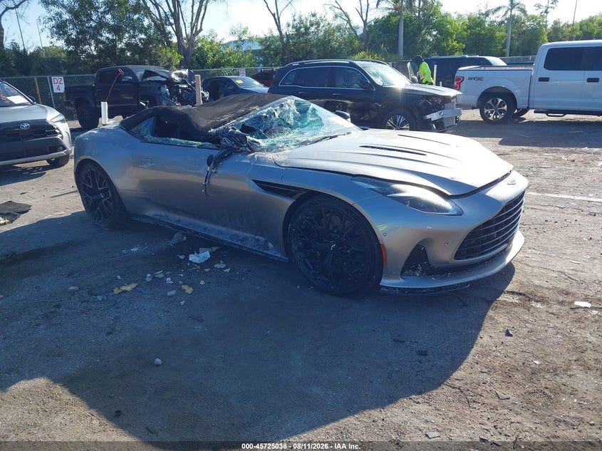 2025 Aston martin Db12 VIN SCFRMFGW6SGM15750 IAAI salvage auction — ROOF, Salvage Title, sold $74,375 on 2026-10-12 (photo 1)