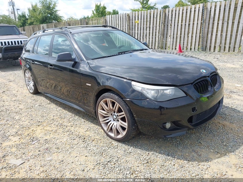 2010 BMW 5 series VIN WBAPT7C54AC237562 IAAI salvage auction — FRESH WATER, Clear (Virginia), sold $2,800 on 2026-08-03 (photo 1)