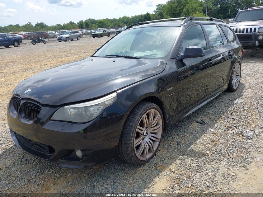 2010 BMW 5 series VIN WBAPT7C54AC237562 IAAI salvage auction — FRESH WATER, Clear (Virginia), sold $2,800 on 2026-08-03 (photo 2)