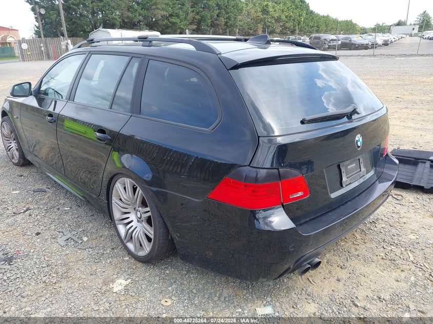 2010 BMW 5 series VIN WBAPT7C54AC237562 IAAI salvage auction — FRESH WATER, Clear (Virginia), sold $2,800 on 2026-08-03 (photo 3)