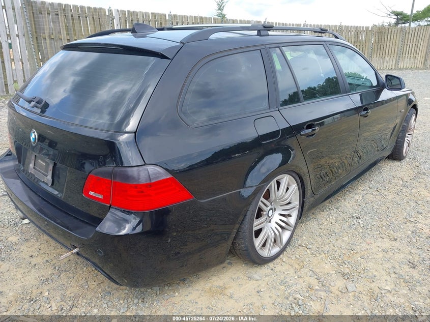 2010 BMW 5 series VIN WBAPT7C54AC237562 IAAI salvage auction — FRESH WATER, Clear (Virginia), sold $2,800 on 2026-08-03 (photo 4)