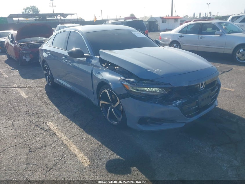 2022 Honda Accord VIN 1HGCV1F39NA079161 — IAAI salvage auction photo