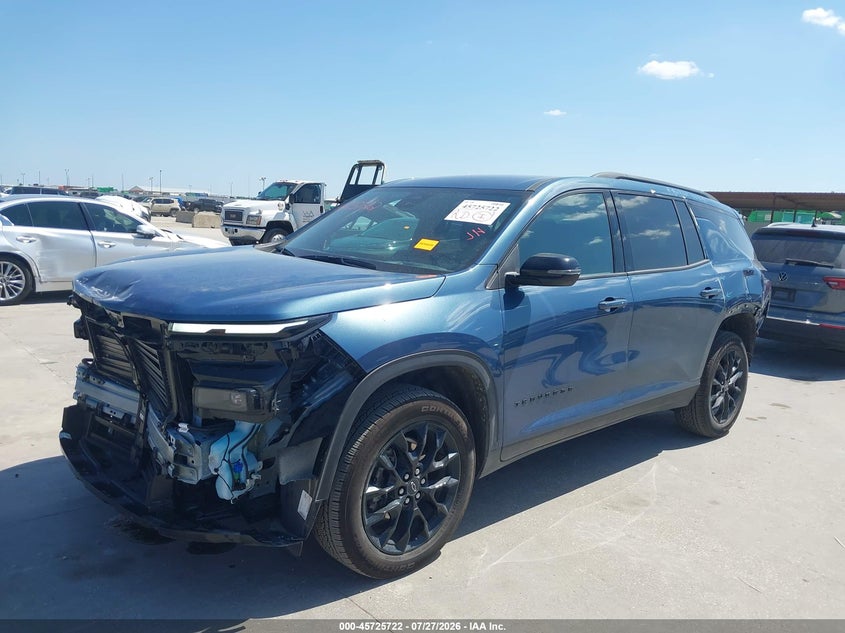 2026 Chevrolet Traverse VIN 1GNERGKS4TJ260152 IAAI salvage auction — FRONT & REAR, Wait Title, sold $12,350 on 2026-09-02 (photo 2)