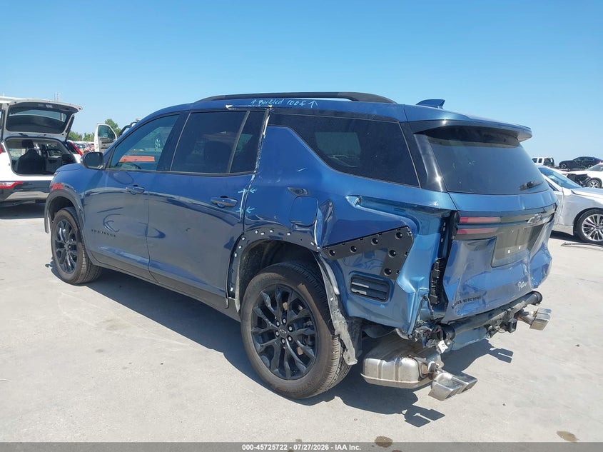 2026 Chevrolet Traverse VIN 1GNERGKS4TJ260152 IAAI salvage auction — FRONT & REAR, Wait Title, sold $12,350 on 2026-09-02 (photo 3)