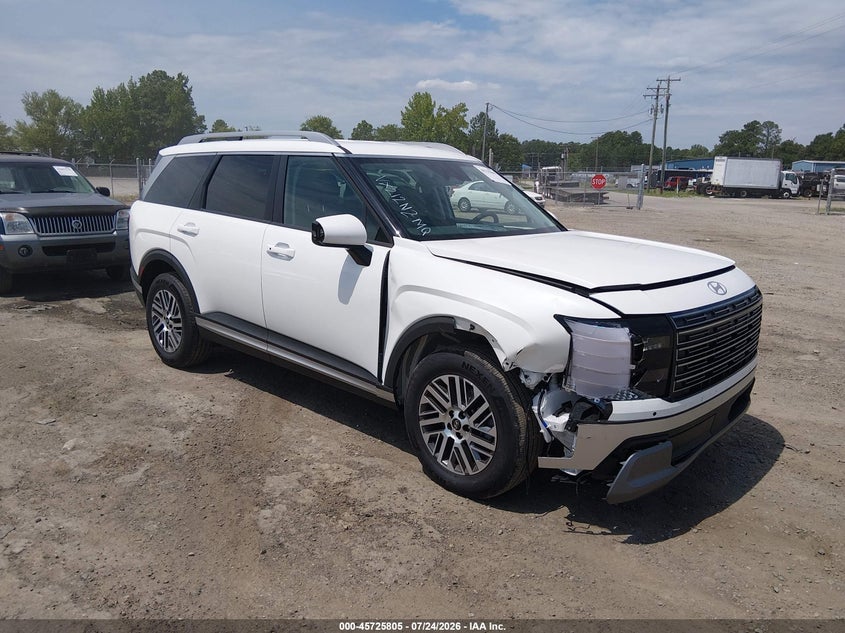 2026 Hyundai Palisade VIN KM8RL5S24TU129720 IAAI salvage auction — RIGHT FRONT, Enterprise Vehicles Clear Only (North Carolina), sold $17,100 on 2026-07-29 (photo 1)