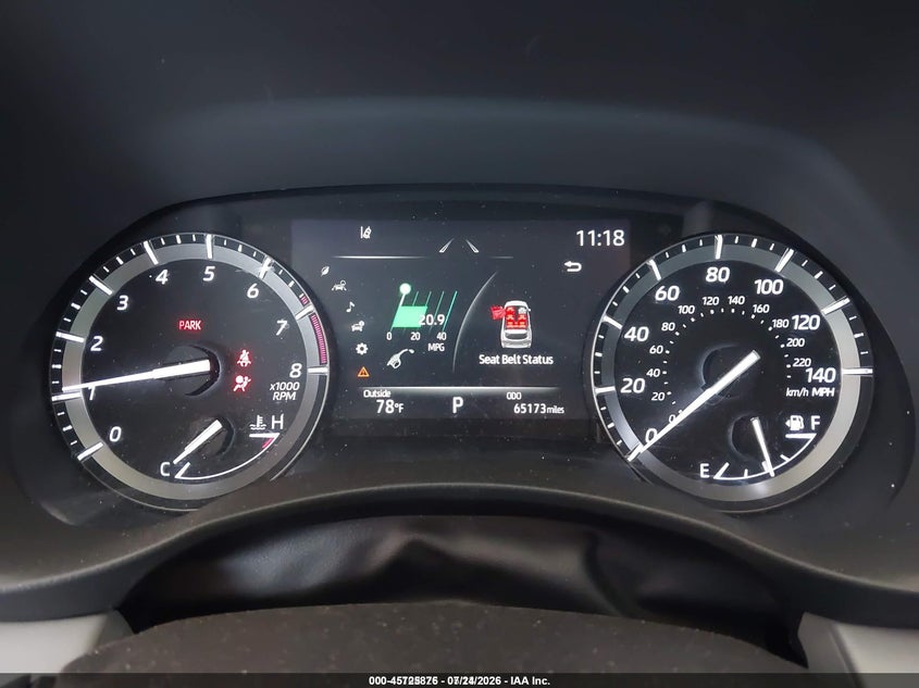 2021 Toyota Highlander VIN 5TDGZRAH0MS533269 IAAI salvage auction — LEFT SIDE, Salvage Title, sold $25 on 2026-07-28 (photo 7)