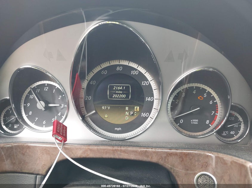 2011 Mercedes-benz E-class VIN WDDHF9AB2BA501156 IAAI salvage auction — NORMAL WEAR, Original (Ohio), sold $250 on 2026-08-13 (photo 7)