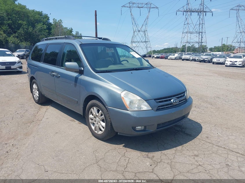 2008 Kia SEDONA VIN KNDMB233486203608 IAAI salvage auction — NORMAL WEAR, Clear (Pennsylvania), sold $475 on 2026-07-31 (photo 1)