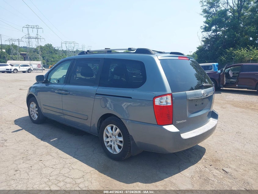 2008 Kia SEDONA VIN KNDMB233486203608 IAAI salvage auction — NORMAL WEAR, Clear (Pennsylvania), sold $475 on 2026-07-31 (photo 3)