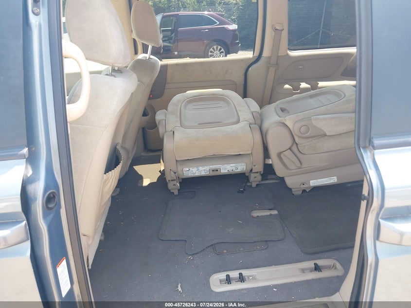 2008 Kia SEDONA VIN KNDMB233486203608 IAAI salvage auction — NORMAL WEAR, Clear (Pennsylvania), sold $475 on 2026-07-31 (photo 8)