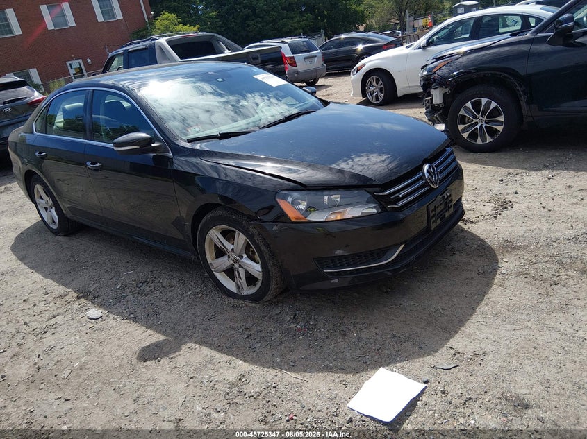 2013 Volkswagen Passat VIN 1VWBP7A3XDC012776 IAAI salvage auction — SIDE, Wait Title, sold $300 on 2026-10-12 (photo 1)