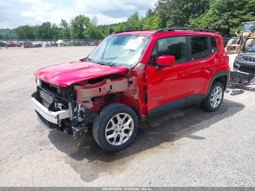 2016 Jeep Renegade VIN ZACCJBBTXGPD59177 IAAI salvage auction — FRONT END, Salvage Title, sold $725 on 2026-08-24 (photo 2)