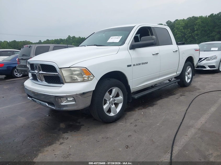 2012 Ram 1500 VIN 1C6RD7LTXCS107650 IAAI salvage auction — REAR END, Salvage (North Carolina), sold $0 on 2026-10-03 (photo 2)