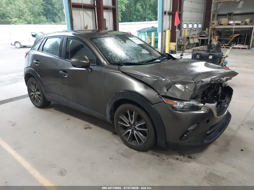 2017 Mazda Cx-3 VIN JM1DKFC70H0170863 IAAI salvage auction — FRONT END, Clear (Michigan), sold $725 on 2026-09-06 (photo 1)