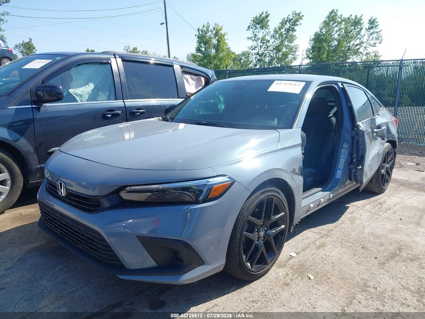 2022 Honda Civic VIN 2HGFE2F58NH608170 IAAI salvage auction — SIDE, Salvage Title, sold $6,600 on 2026-08-07 (photo 2)