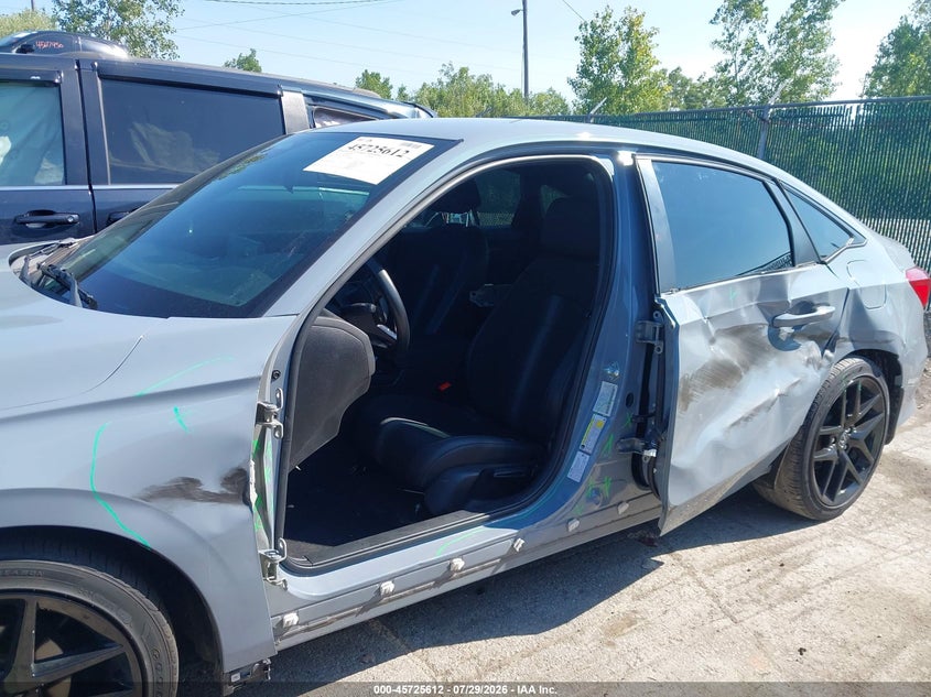 2022 Honda Civic VIN 2HGFE2F58NH608170 IAAI salvage auction — SIDE, Salvage Title, sold $6,600 on 2026-08-07 (photo 6)