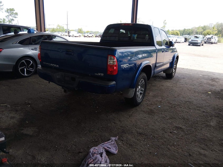 2005 Toyota Tundra VIN 5TBRT38185S465930 IAAI salvage auction — SIDE, Rebuildable (Florida), sold $2,250 on 2026-08-02 (photo 4)
