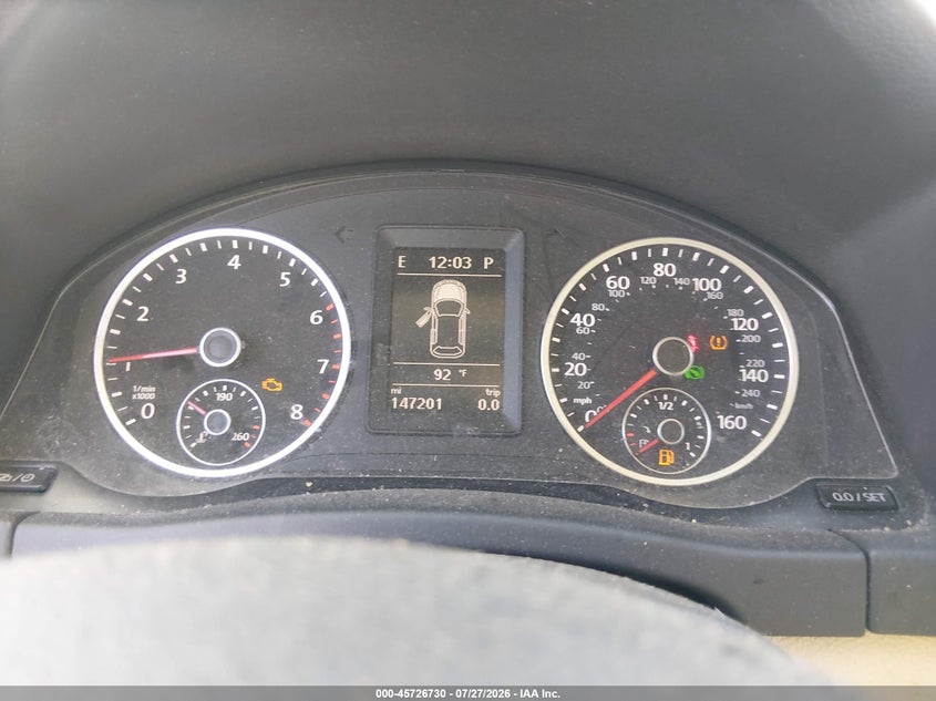 2015 Volkswagen Tiguan VIN WVGAV7AX2FW607058 IAAI salvage auction — NORMAL WEAR, Original (Texas), sold $1,300 on 2026-08-10 (photo 7)