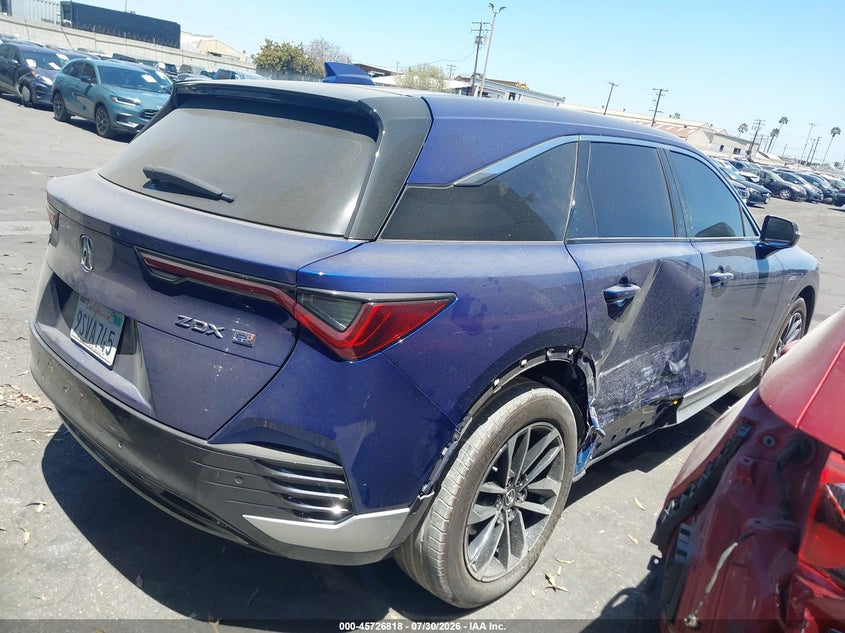 2024 Acura Zdx VIN 4W5KHMRK4RZ511798 IAAI salvage auction — RIGHT REAR, Salvage Certificate (California), sold $14,575 on 2026-09-02 (photo 4)