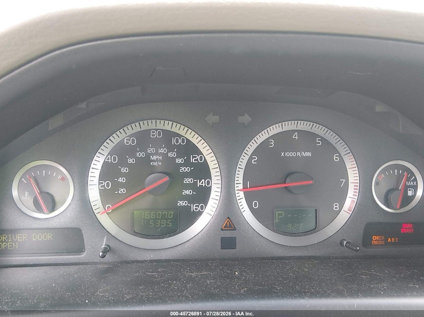 2006 Volvo S80 VIN YV1TS592861445835 IAAI salvage auction — NORMAL WEAR, Original (Ohio), sold $200 on 2026-08-05 (photo 7)
